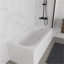 VINCEA Ванна акриловая VBT-2B150-FR с каркасом 1500*700*480, пристенная, цвет белый VBT-2B150-FR