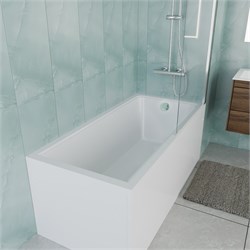 VINCEA Ванна акриловая VBT-2G150-LG с ножками 1500*700*470, пристенная, цвет белый VBT-2G150-LG