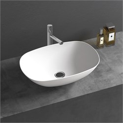 VINCEA Раковина из искусственного камня VBS-6T12MW, 540*360*150, накладная, цвет белый матовый VBS-6T12MW