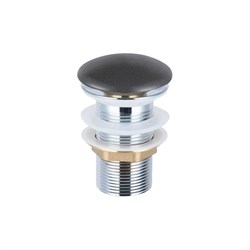 VINCEA Донный клапан с керамической крышкой DBS0-216MG, серая мат. крышка, без перелива DBS0-216MG