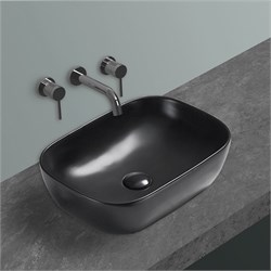 VINCEA Раковина керамическая VBS-102MB, 455*325*135, накладная, цвет черный матовый VBS-102MB