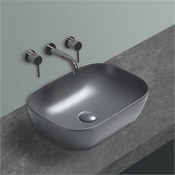 VINCEA Раковина керамическая VBS-102MG, 455*325*135, накладная, цвет серый матовый VBS-102MG