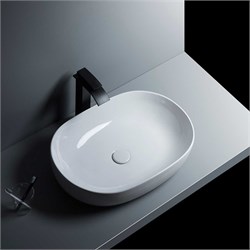 VINCEA Раковина керамическая VBS-301, 480*350*135 накладная, цвет белый VBS-301