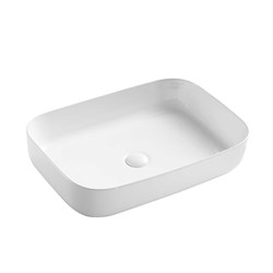 VINCEA Раковина керамическая VBS-304, 600*420*140, накладная, цвет белый VBS-304