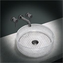 VINCEA Раковина стеклянная VBS-5GL01, 400*400*125, накладная, цвет прозрачный VBS-5GL01