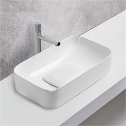 VINCEA Раковина керамическая VBS-50460, 610*380*150, накладная, цвет белый VBS-50460