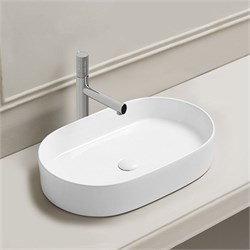 VINCEA Раковина керамическая VBS-50760, 600*380*122, накладная, цвет белый VBS-50760