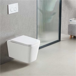 VINCEA Q-Line Унитаз подвесной Tornado Q-Line VT1-12T безободковый, цвет белый, ультратонкое soft-close сиденье VT1-12T - фото 357478