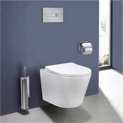 VINCEA Piatti Унитаз подвесной Piatti VT1-11S, цвет белый, ультратонкое soft-close сиденье VT1-11S - фото 357522