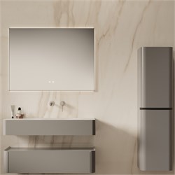 VINCEA База под раковину Caprise 1000 подвесная, 1 выкатной ящик soft close, светло-серый матовый VMC-4CA100MLG