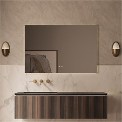 VINCEA База под раковину Luxe 1400 подвесная, 2 выкатных ящика soft close, натуральный орех VMC-4LX140WN