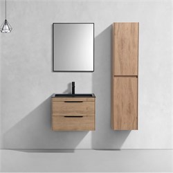 VINCEA База под раковину Chiara 2D 600 подвесная, 2 выкатных ящика soft-close, N.Oak VMC-2C2600NO