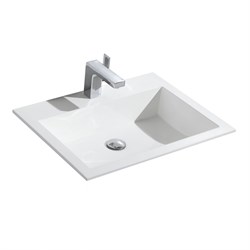 VINCEA Раковина VCB-13600W из искусственного камня, цвет белый VCB-13600W