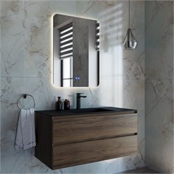 VINCEA База под раковину Luka 1000 подвесная, 2 выкатных ящика soft-close, C.Oak VMC-2L100CO