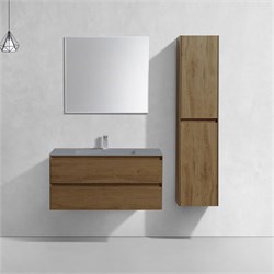 VINCEA База под раковину Luka 1000 подвесная, 2 выкатных ящика soft-close, T.Oak VMC-2L100TO