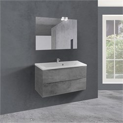 VINCEA База под раковину Mia 900 подвесная, 2 выкатных ящика soft close, Beton VMC-2MA900BT