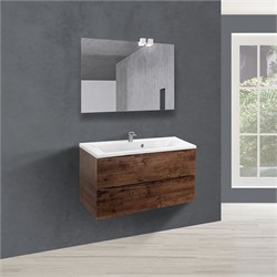 VINCEA База под раковину Mia 900 подвесная, 2 выкатных ящика soft close, R.Wood VMC-2MA900RW