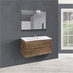 VINCEA База под раковину Mia 900 подвесная, 2 выкатных ящика soft close, V.Oak VMC-2MA900VO