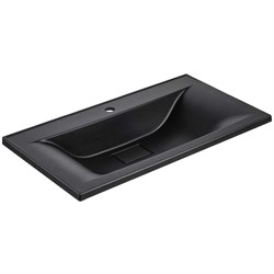 VINCEA Раковина VCB-3M900B из кварцевого камня, цвет черный VCB-3M900B