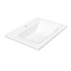 VINCEA Раковина VCB-3M600W из искусственного камня, цвет белый VCB-3M600W