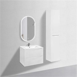 VINCEA База под керамическую раковину Mia 700 подвесная, 2 выкатных ящика soft close, G.White VMC-2MC700GW