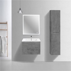 VINCEA База под керамическую раковину Mia Slim 700 подвесная, 2 выкатных ящика soft close, Beton VMC-2MC700S1BT