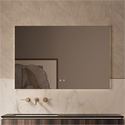 VINCEA Зеркало LED VLM-4F120BG-2 1200х800 c сенсорным выключателем, антизапотевание, брашированное золото VLM-4F120BG-2 - фото 359102