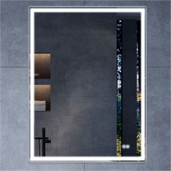 VINCEA Зеркало LED VLM-3VN600-2 600х800 c сенсорным выключателем и диммером, антизапотевание VLM-3VN600-2 - фото 359343