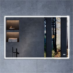 VINCEA Зеркало LED VLM-3VN120-2 1200х800 c сенсорным выключателем и диммером, антизапотевание VLM-3VN120-2 - фото 359378