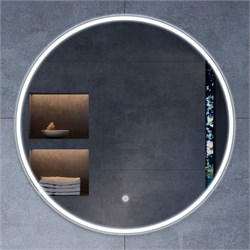 VINCEA Зеркало LED VLM-3DE800 800x800 c сенсорным выключателем и диммером VLM-3DE800 - фото 359481