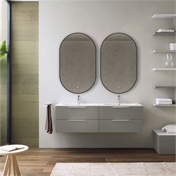 VINCEA Зеркало LED VLM-3AU900B 500x900 c сенсорным выключателем и диммером VLM-3AU900B - фото 359642
