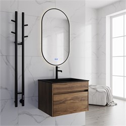 VINCEA Полотенцесушитель электрический VTD-1D2BE 25х130, черный, таймер VTD-1D2BE - фото 359787