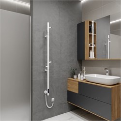 VINCEA Полотенцесушитель электрический VTD-1DWE 15х140, белый, таймер VTD-1DWE