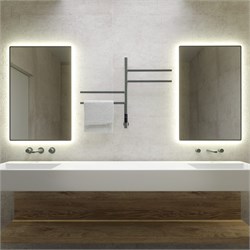 VINCEA Полотенцесушитель электрический VTD-1S1CGE 43x60, графит, таймер VTD-1S1CGE