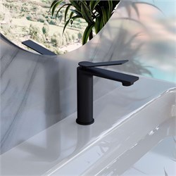 VINCEA Смеситель для раковины Verse VBF-2VE1MB однорычажный, матовый черный VBF-2VE1MB