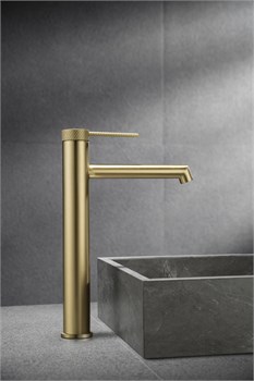 VINCEA Смеситель для раковины VBF-2RM2BG однорычажный, брашированное золото VBF-2RM2BG