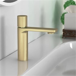 VINCEA Смеситель для раковины Vogue VBF-4V3BG, брашированное золото VBF-4V3BG