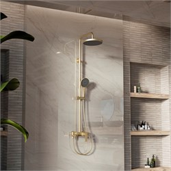 VINCEA Душевая стойка VSFS-413BG с изливом, брашированное золото VSFS-413BG