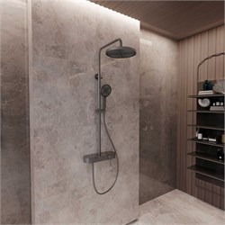 VINCEA Душевая стойка VSFS-402GM, вороненая сталь VSFS-402GM