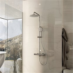 VINCEA Душевая стойка Rondo VSFS-1R0CH без излива, хром VSFS-1R0CH