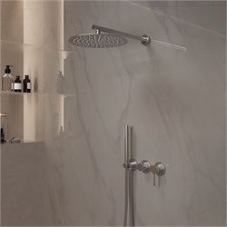 VINCEA Душевой комплект Groove VSFW-4G01BN встраиваемый, 2 режима, 30см верх душ, брашированный никель VSFW-4G01BN - фото 360268