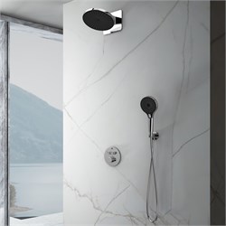 VINCEA Душевой комплект Inspire VSFW-3I22MT5CH встраиваемый, термостат, двухрежимный, хром VSFW-3I22MT5CH - фото 360537