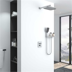 VINCEA Душевой комплект VSFW-321MT1RCH встраиваемый, термостатический, двухрежимный, хром VSFW-321MT1RCH - фото 361012