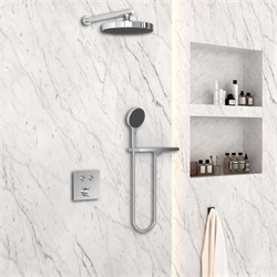 VINCEA Душевой комплект VSFW-4I212RCH встраиваемый, двухрежимный, хром VSFW-4I212RCH - фото 362504