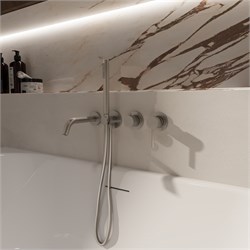 VINCEA Смеситель для ванны Groove VBTW-4G1BN, встраиваемый, брашированный никель VBTW-4G1BN