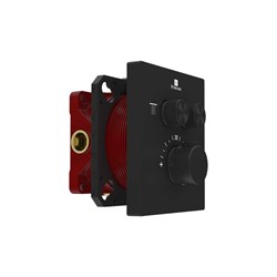 VINCEA Встраиваемый смеситель для душа VSCV-321T-MMB двухфункциональный, термостатический, черный VSCV-321T-MMB - фото 362726