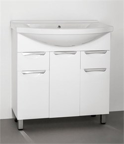 STYLE LINE Тумба с раковиной Style Line Жасмин 80 (2 ящ.) под умывальник Эльбрус 80 ЛС-00000038