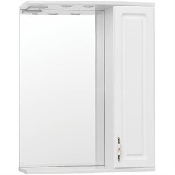 STYLE LINE Зеркальный шкаф Олеандр-2 65/С, белый ЛС-00000050 - фото 363273