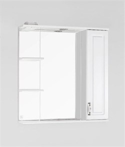 STYLE LINE Зеркальный шкаф Олеандр-2 75/С, белый ЛС-00000051 - фото 363304