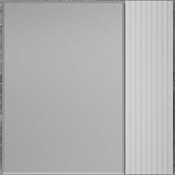 STYLE LINE Зеркальный шкаф «Стокгольм» 70 см белый рифленый софт ЛС-00002322